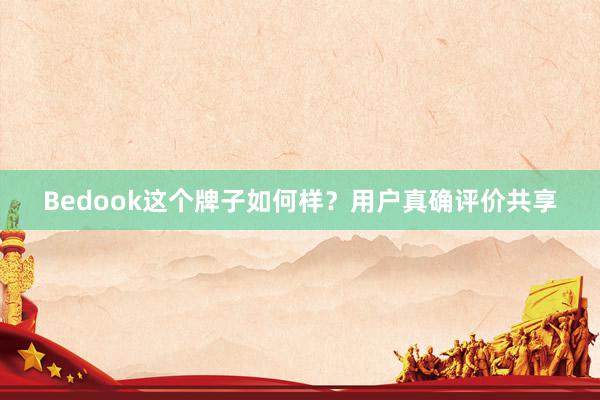 Bedook这个牌子如何样？用户真确评价共享