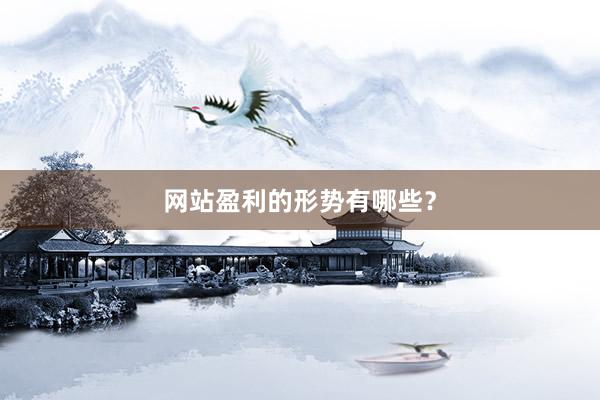 网站盈利的形势有哪些？